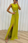 Demi | Women's Pleated Maxi Dress with Evening Style and Elegant Design