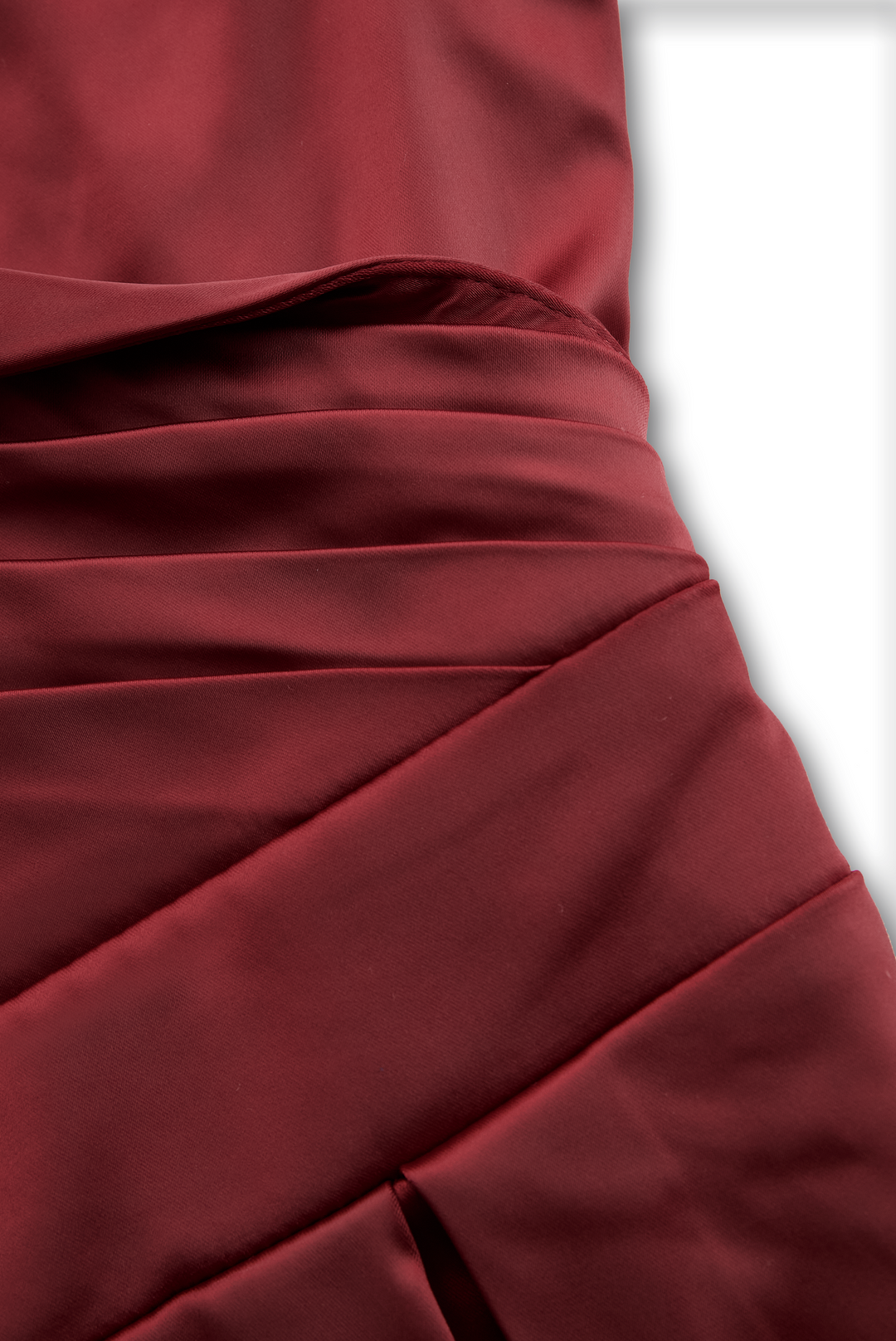 Beatrice | Women´s Retro Satin Midi Dress Featuring a Draped Collar