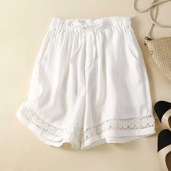 Willow | Floral Shorts with Elastic Waist and Lightweight Fabric