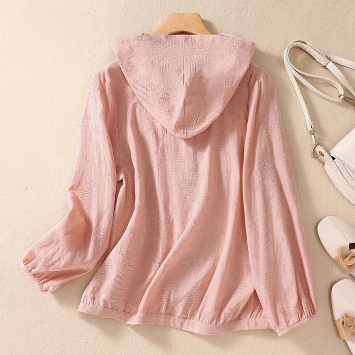 Elara | Hooded Shirt with Relaxed Fit and Soft Fabric