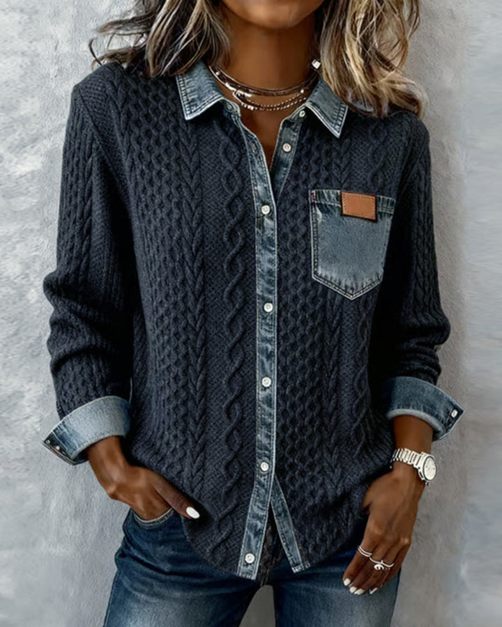 Teagan | Long-Sleeve Shirt with Button Closure