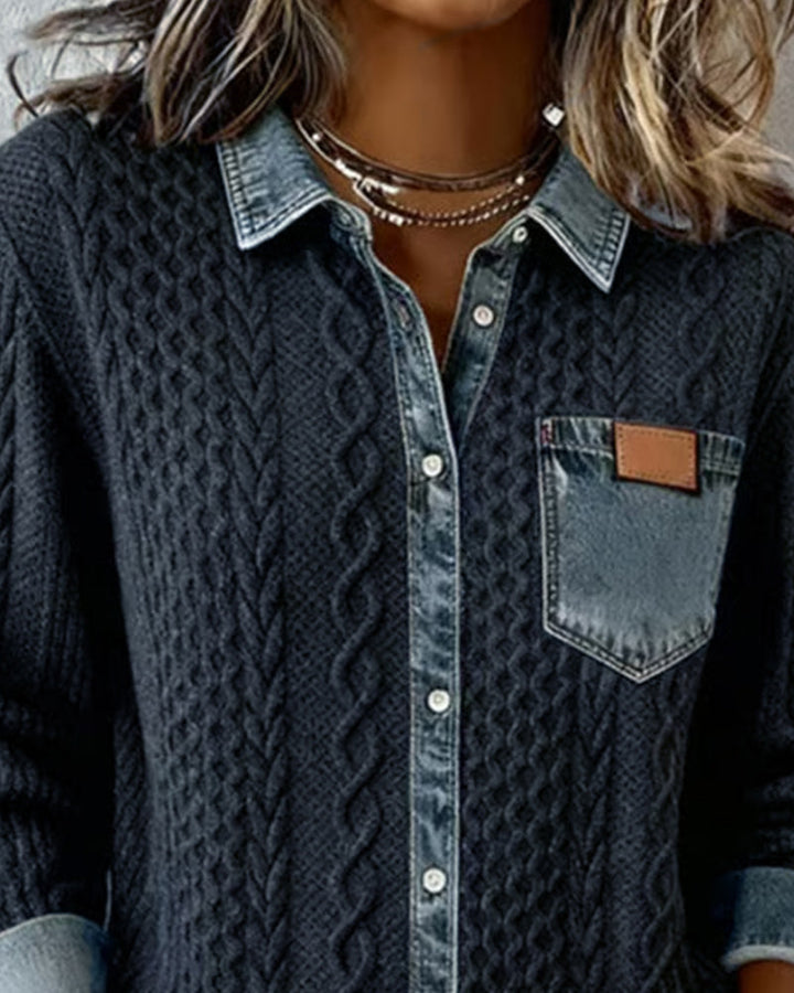 Teagan | Long-Sleeve Shirt with Button Closure