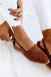 Donna | Elegant Woven Vegan Leather Ballerinas