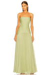Seraphina | Women's Strapless Pleated Maxi Dress with Elegant Design and Flowing Fit