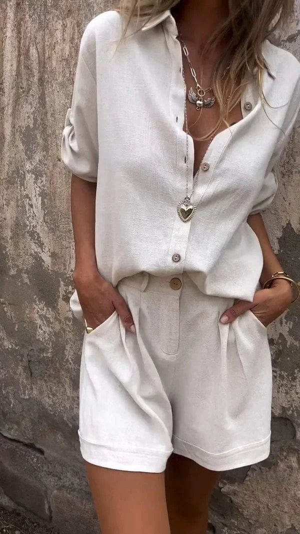 Coraline | Summer Shorts and Top Set with Breathable Fabric and Relaxed Fit
