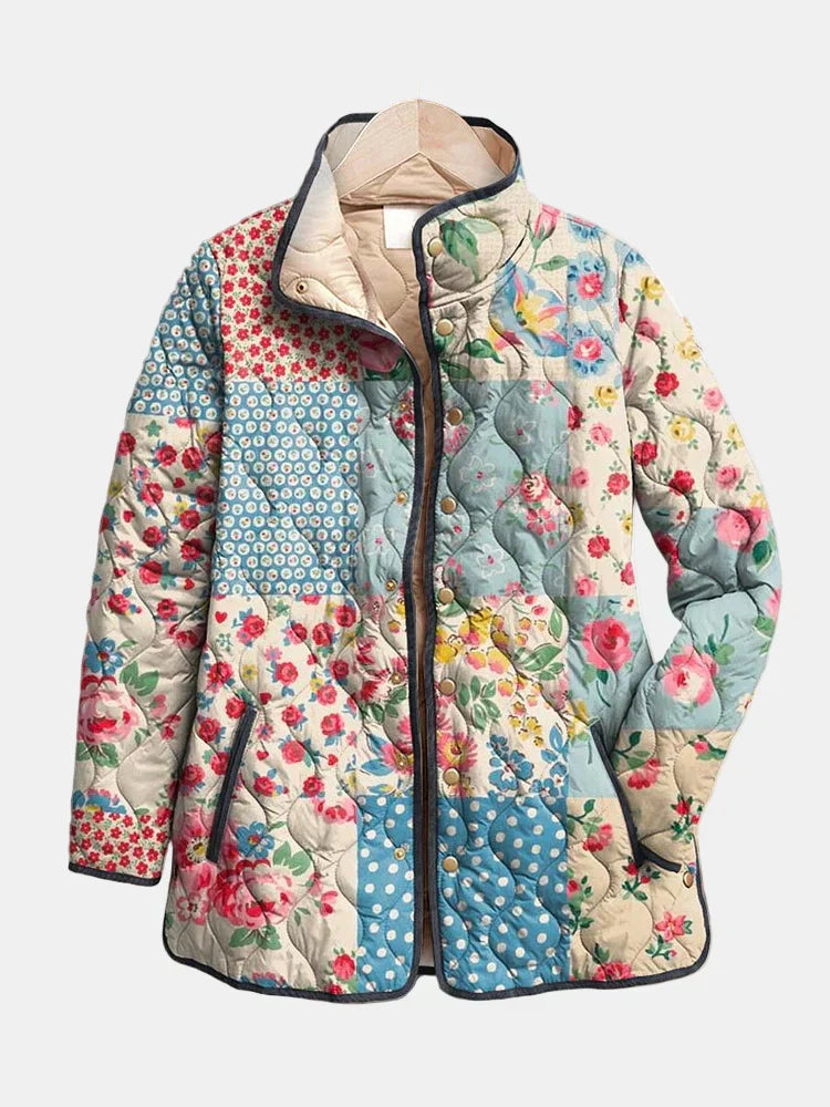Emily | Delightful Floral Quilted Jacket