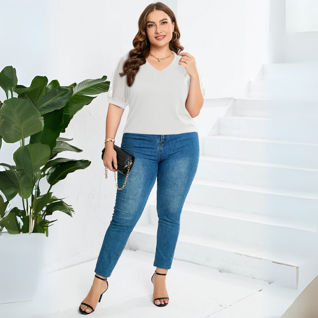 Maribel | V-Neck Top with Versatile Style and Soft Fabric