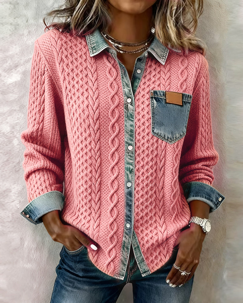 Teagan | Long-Sleeve Shirt with Button Closure