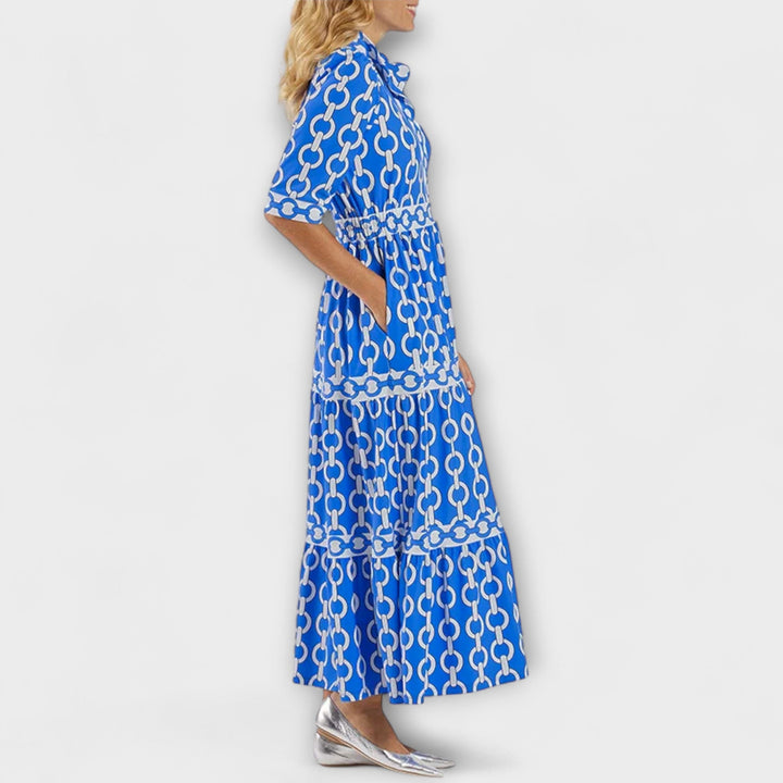 Wendy | Midi Dress with Chain Pattern