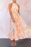 Audrey | Elegant Maxi Dress With Halter Neckline