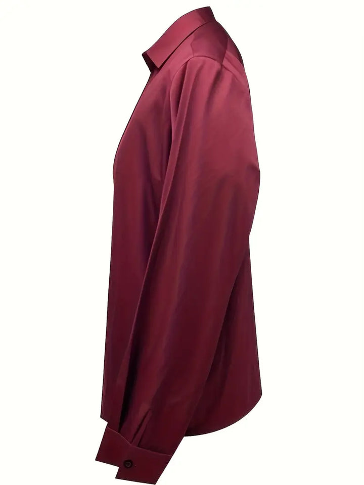Lenora | V-Neck Blouse with Satin Finish and Elegant Design