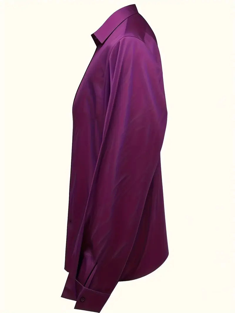 Lenora | V-Neck Blouse with Satin Finish and Elegant Design