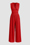 Adeline | Women's Wide-Leg Jumpsuit with Stretch Fabric and Relaxed Fit