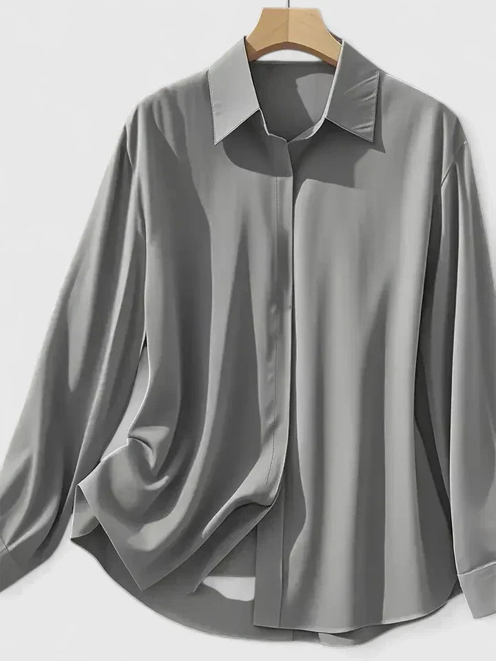 Maren | Button Down Shirt with Concealed Placket