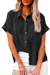 Noelle | Lightweight Shirt with Front Pocket and Short Sleeves