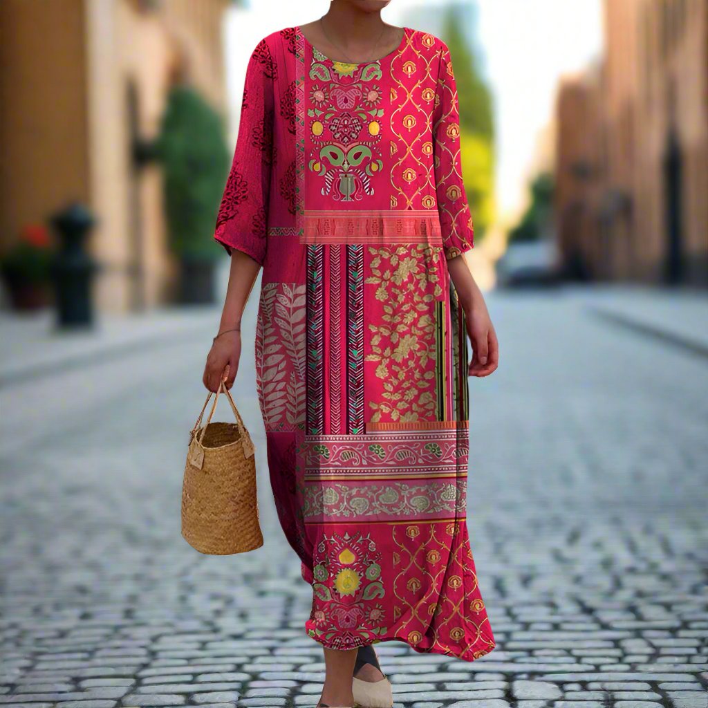 Tracy | Loose Fit Boho Maxi Dress