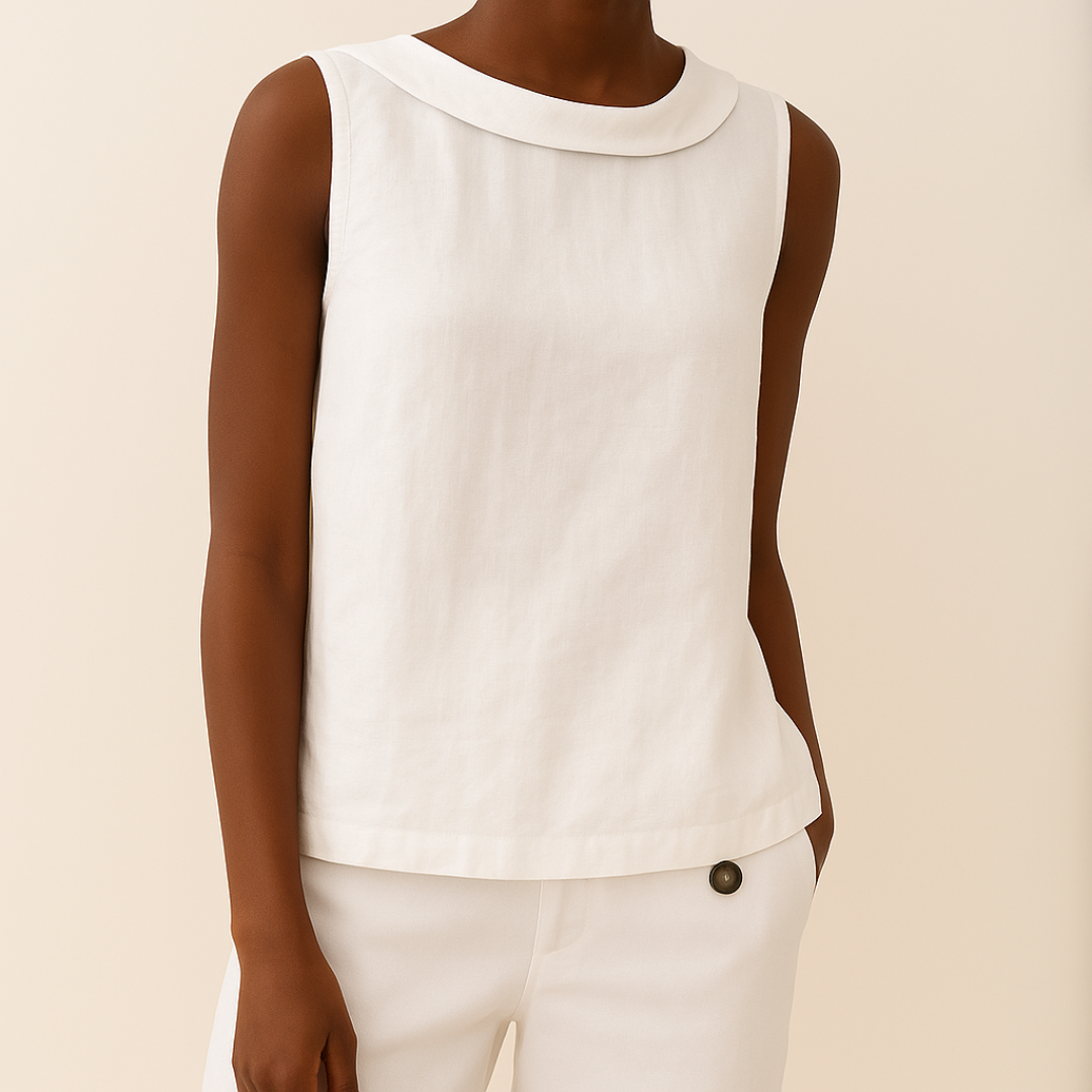 Emberlyn | Roll-Collar Top – unique and memorable