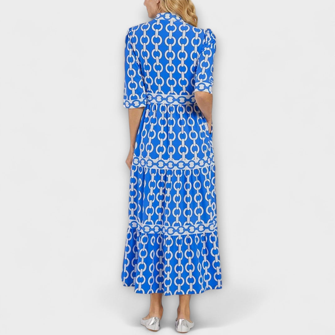 Wendy | Midi Dress with Chain Pattern