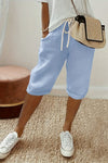 Celeste | Women's Capri Trousers with Relaxed Fit and Elastic Waist