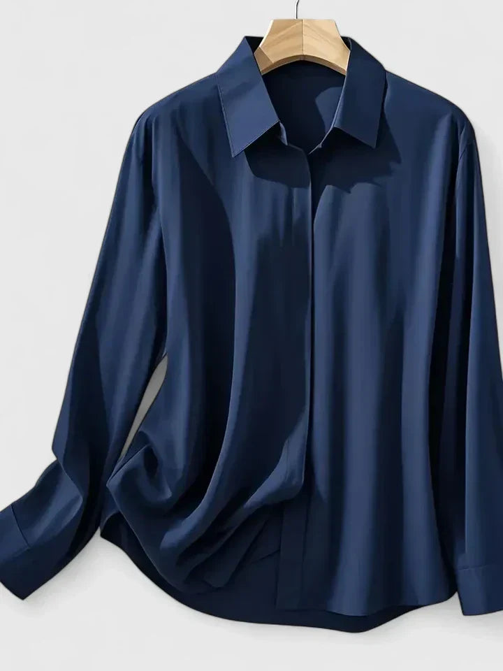 Maren | Button Down Shirt with Concealed Placket