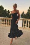 Langley |Women's Evening Dress with A-Line Silhouette and Cap Sleeves