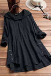 Veloura | Women's Hoodie Dress with Plaid Pattern and Adjustable Hood