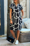 Naomi | Women's Short Sleeve Dress with Relaxed Fit and Versatile Style