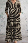 Beatrice | Women's Vintage Striped Dress with Short Sleeves and A-Line Silhouette