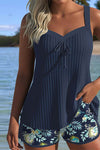 Cassandra | Women's Tummy Control Striped Tankini