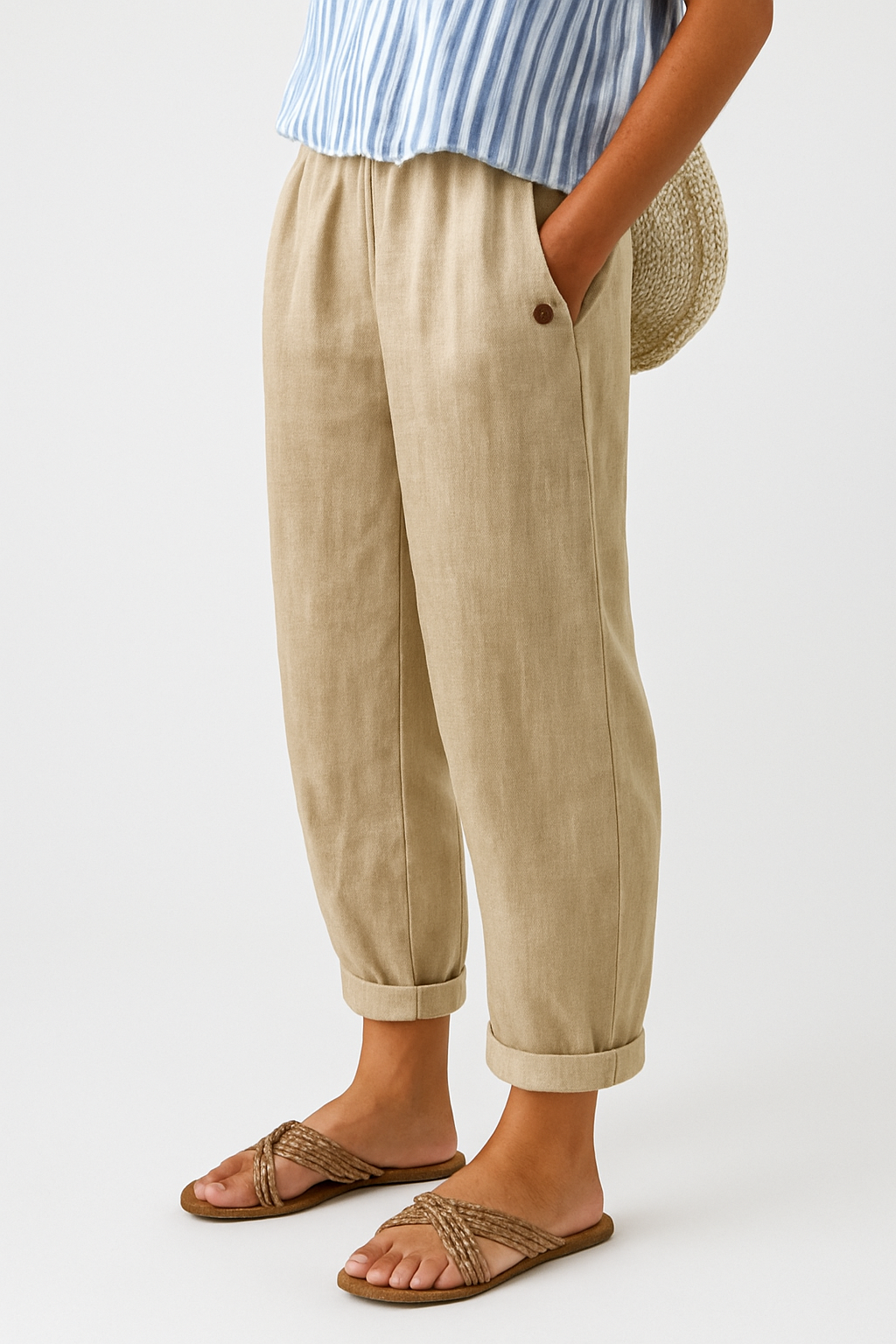 Paloma | Trousers with Side Pockets and Relaxed Fit