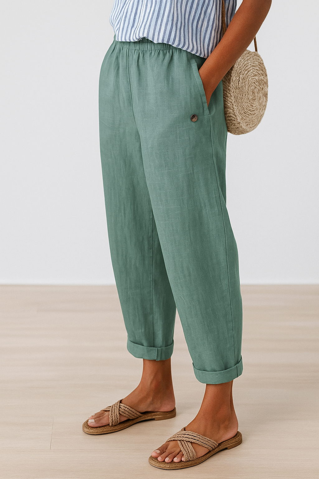 Paloma | Trousers with Side Pockets and Relaxed Fit