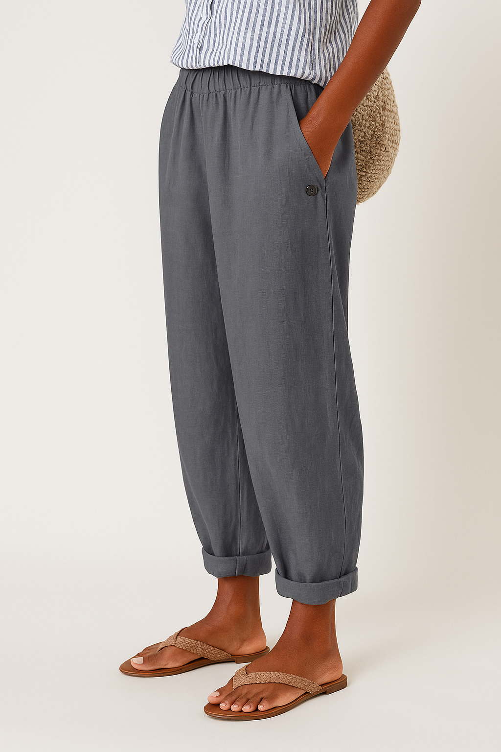 Paloma | Trousers with Side Pockets and Relaxed Fit