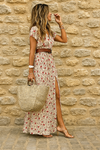 Iris | Women's Boho Maxi Dress with Airy Design and Matching Belt