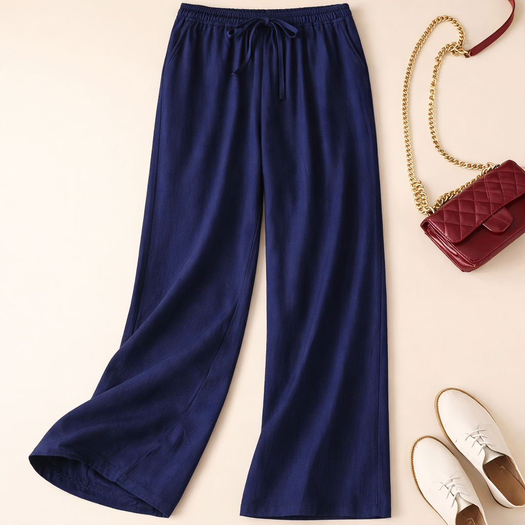 Eloise | Drawstring Trousers with Relaxed Fit and Versatile Style