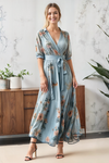 Olyvia | Women's V-Neck Midi Dress with Flattering Cut and Versatile Style