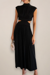 Alessia | Stylish Cap Sleeve Maxi Dress Featuring Cut-Out Waist Detail