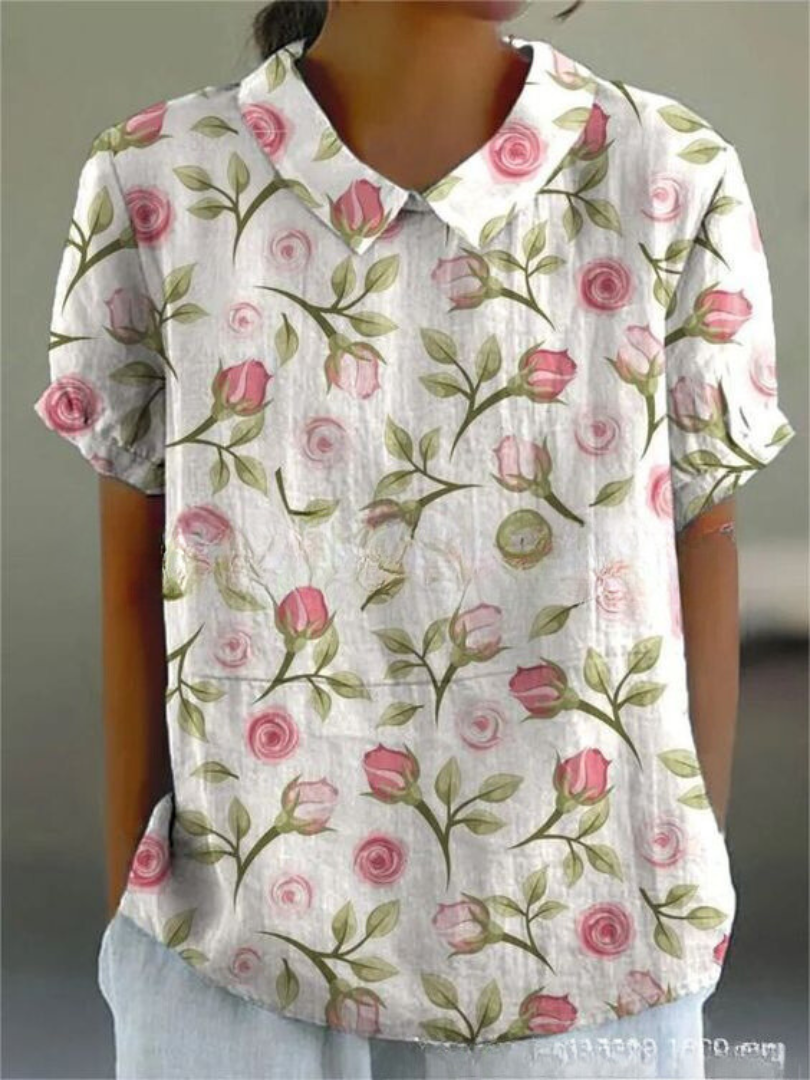 Nancy | Floral Shirt and fashion-forward