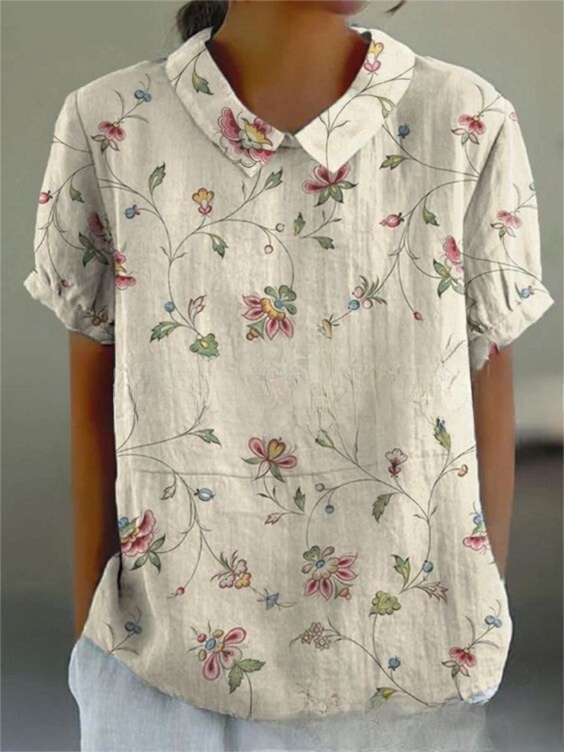 Nancy | Floral Shirt and fashion-forward