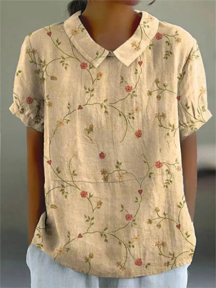 Nancy | Floral Shirt and fashion-forward