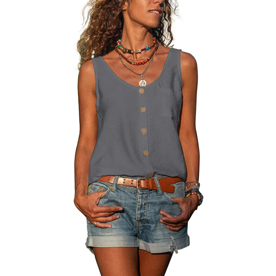 Arden | Casual Sleeveless Top with Loose Fit