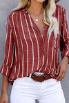 Candace | Striped Casual Blouse