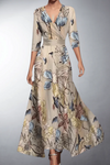 Raina | Women's Maxi Dress with Floral Design and Flowing Skirt