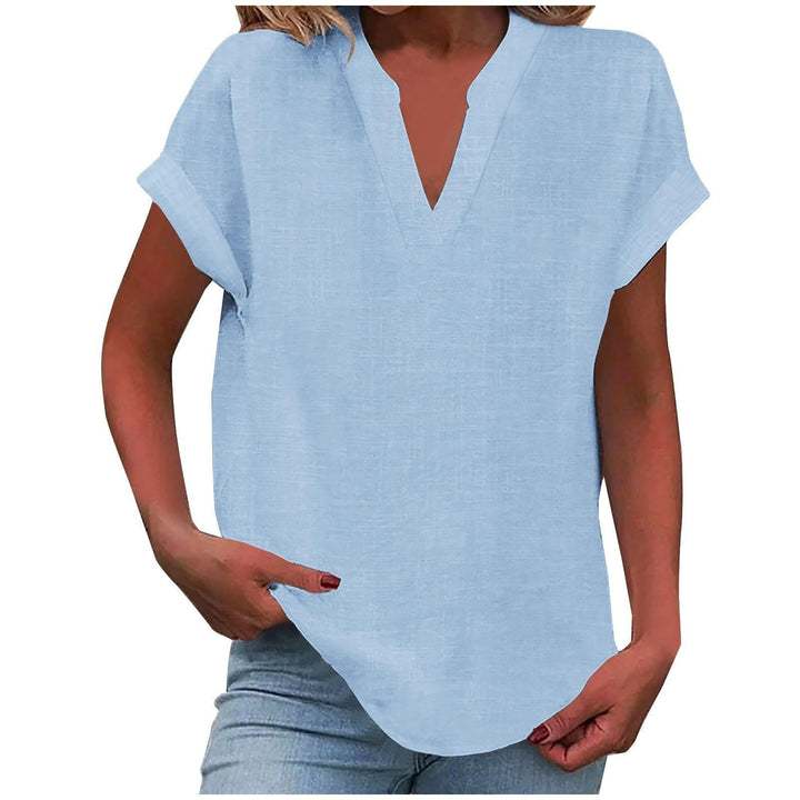 Sienna | V-Neck Blouse with Relaxed Fit and Lightweight Fabric