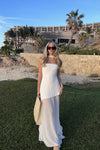 Stella | Women's Wedding Guest Strapless Asymmetric Maxi Dress