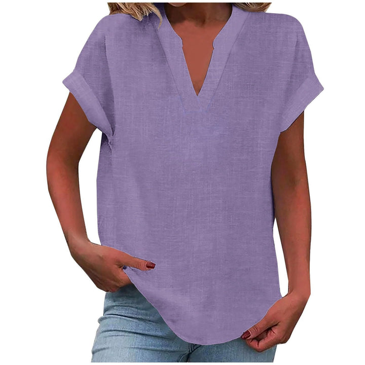 Sienna | V-Neck Blouse with Relaxed Fit and Lightweight Fabric