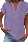 Sienna | V-Neck Blouse with Relaxed Fit and Lightweight Fabric
