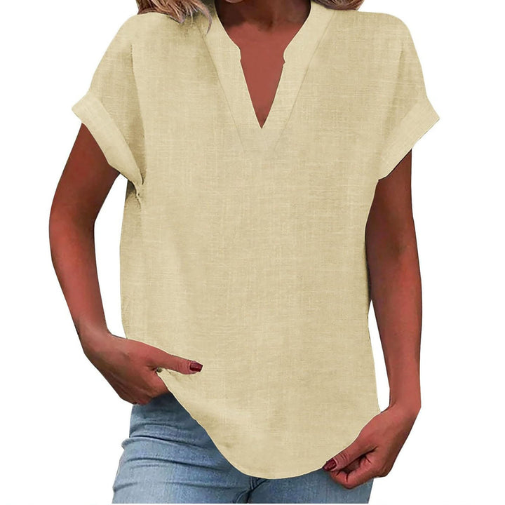 Sienna | V-Neck Blouse with Relaxed Fit and Lightweight Fabric