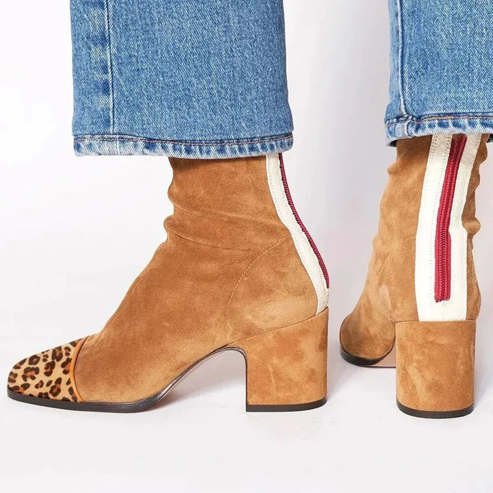 Scarlett | Square toe heeled boots