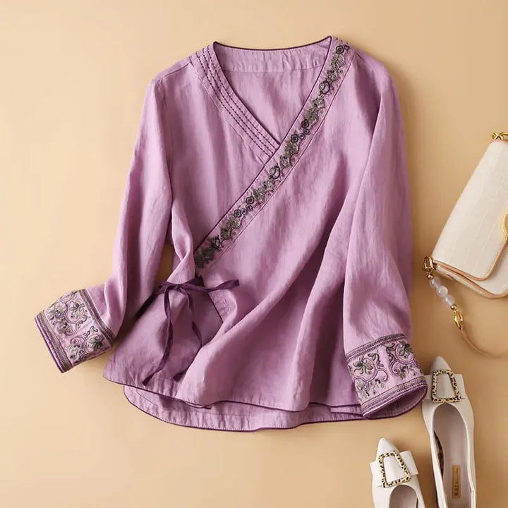 Solea | Patterned Blouse with Relaxed Fit
