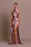 Cleo | Elegant Slit Dress for Wedding Guests